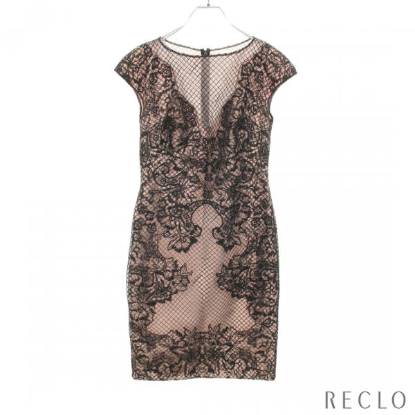 Tadashi shoji ワンピース　レース　花柄　ブラック タダシショージ TADASHI SHOJI ワンピース 総レース ナイロン ブラック