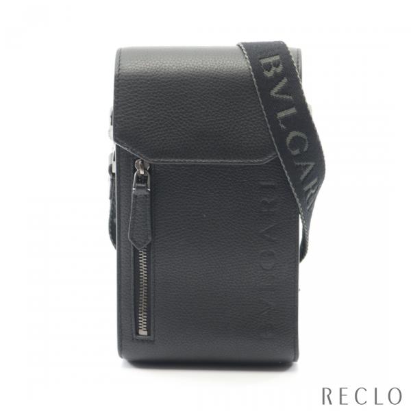 ブルガリ BVLGARI ショルダーバッグ バッグ レザー メンズ ブラック系 292326 【中古】 BVLGARI（ブルガリ） ショルダーバッグ レザー ブラック 292326 メンズ