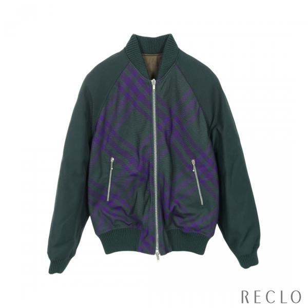 BURBERRY（バーバリー） ボンバージャケット チェック ウール ダーク