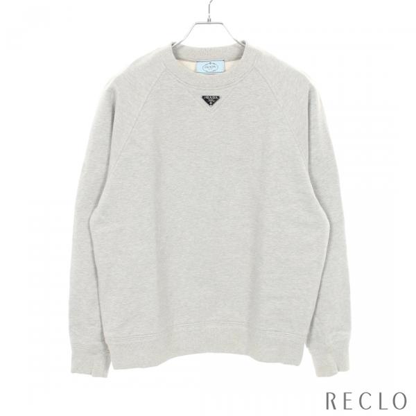 PRADA（プラダ） スウェットシャツ クルーネック 長袖 コットン グレー