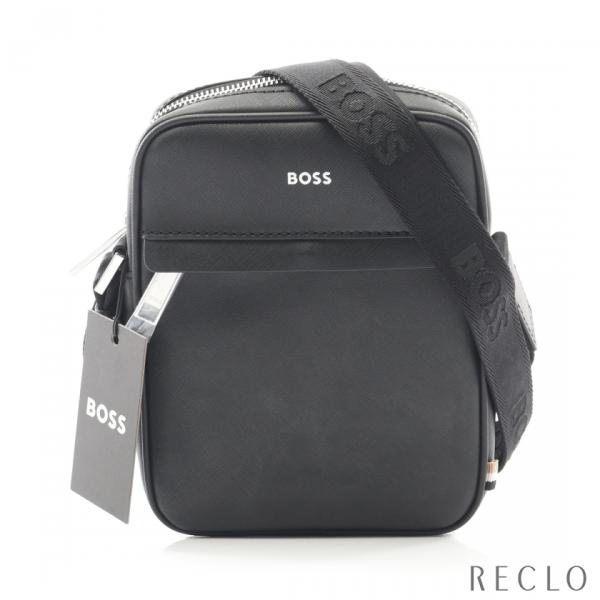 【美品】BOSS レポーターバッグ ボス BOSS レポーターバッグ シグネチャーストライプ＆ロゴディテール