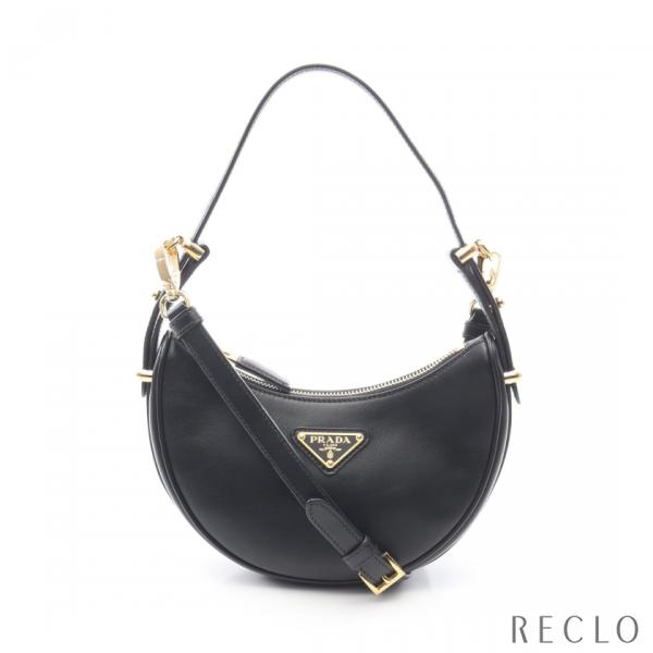 PRADA（プラダ） アーケ ミニ ハンドバッグ レザー ブラック 2WAY