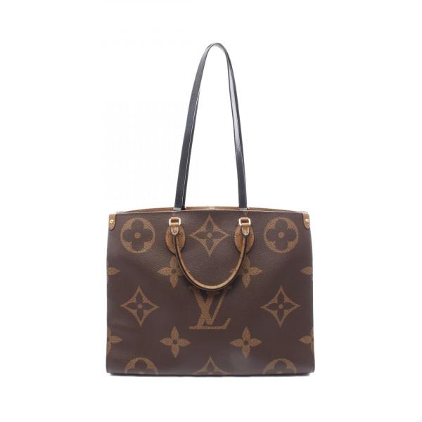 本物 ルイヴィトン LOUIS VUITTON LV オンザゴー GM ジャイアント モノグラム リバース ショルダーバッグ ブラウン M45320 ビトン 中古 LOUIS VUITTON（ルイ・ヴィトン） オンザゴーGM モノグラム