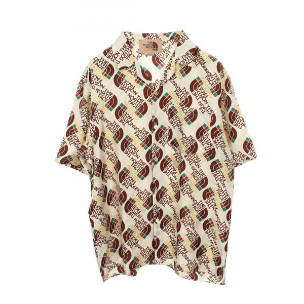 グッチ GUCCI GUCCI × THE NORTH FACE 衣料品 トップス シルク メンズ アイボリー系 / ブラウン系 【中古】 GUCCI（グッチ） GUCCI GUCCI × THE NORTH FACE その他トップス 衣料品