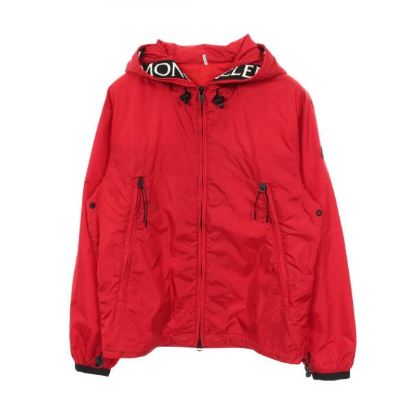 モンクレール MONCLER MASSEREAU フード付き ナイロンジャケット 衣料品 アウター ナイロン メンズ レッド系 【中古】 MONCLER（モンクレール） MONCLER MASSEREAU フード付き ナイロン