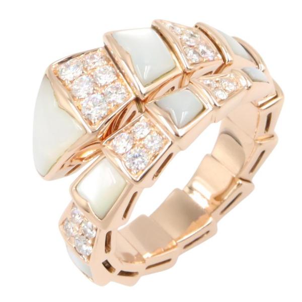 BVLGARI（ブルガリ） セルペンティ マザーオブパール ダイヤ リング 