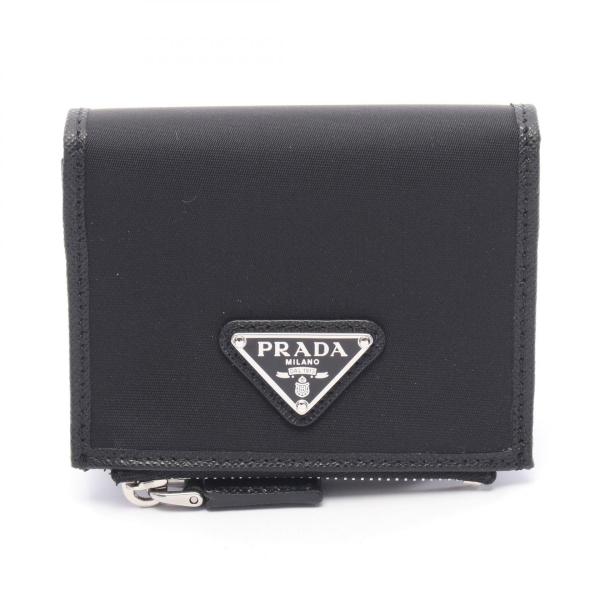 PRADA（プラダ） PRADA Re-Nylon 二つ折り財布 財布 ナイロン ブラック