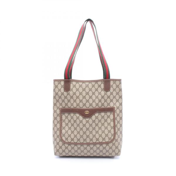 GUCCI（グッチ） オールドグッチ GGプラス シェリーライン トート