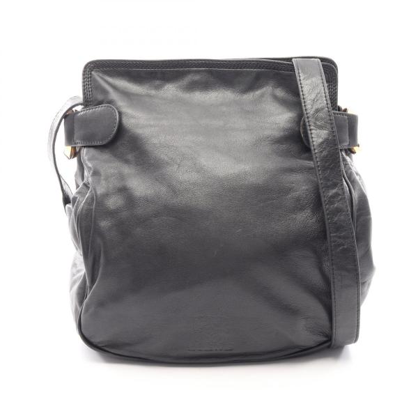 LOEWE（ロエベ） アナグラム ショルダーバッグ バッグ レザー ブラック 