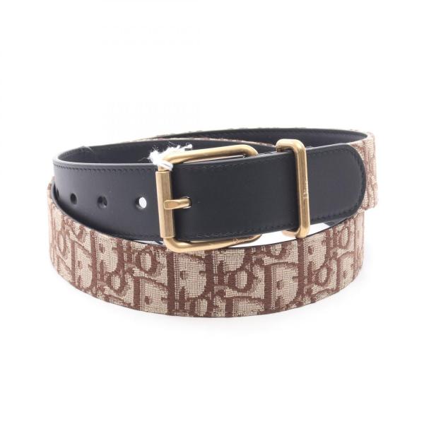 ディオール Dior オブリーク ベルト 衣料品 キャンバス レザー メンズ ブラウン系 / ベージュ系 / ブラック系 4703OWYYEH45E90 【新品】 ディオール Dior オブリーク ベルト 衣料品 キャンバス ブラウン系