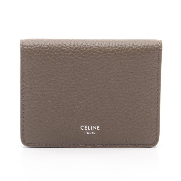 CELINE グレー カードケース CELINE（セリーヌ） バイフォールド カードホルダー カードケース