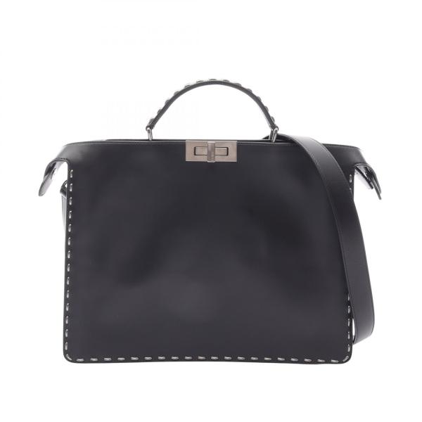 M6938 フェンディ ピーカブー アイシーユー ブラック バッグ 7VA529 FENDI（フェンディ） 爆買 ピーカブー アイシーユー ミディアム 2WAY