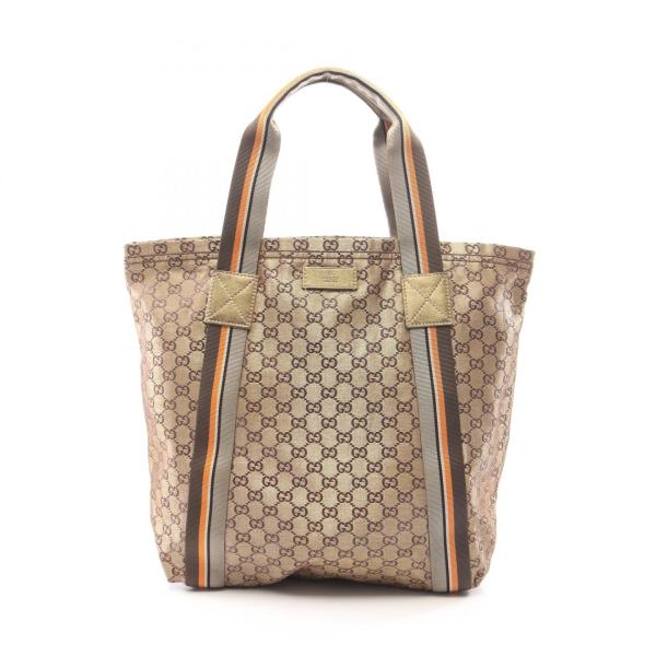 GUCCI（グッチ） GUCCI GG柄 トートバッグ バッグ キャンバス ゴールド
