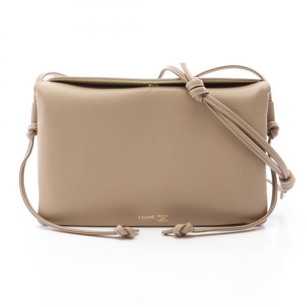 CELINE（セリーヌ） トリオ フラップ ショルダーバッグ バッグ レザー