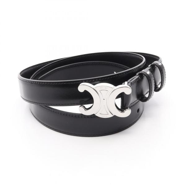 CELINE（セリーヌ） ミディアム トリオンフ 25MM シルバー金具 ベルト