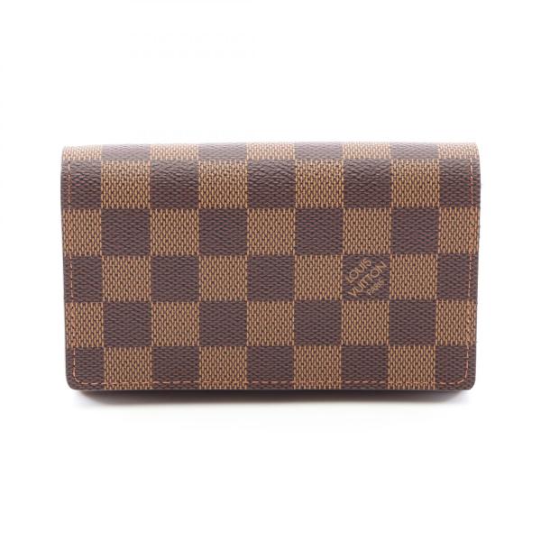 【新型】ルイヴィトン ダミエ ポルトフォイユ トレゾール 二つ折り財布 ブラウン LOUIS VUITTON（ルイ・ヴィトン） ポルトフォイユ トレゾール