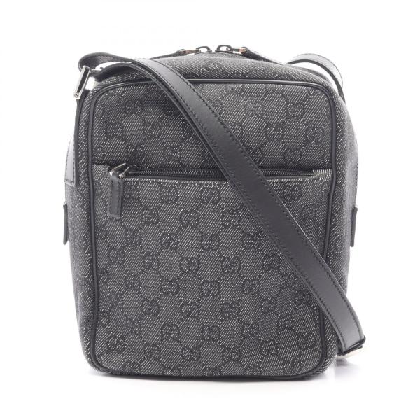 GUCCI（グッチ） GUCCI GG柄 ショルダーバッグ バッグ デニム ブラック