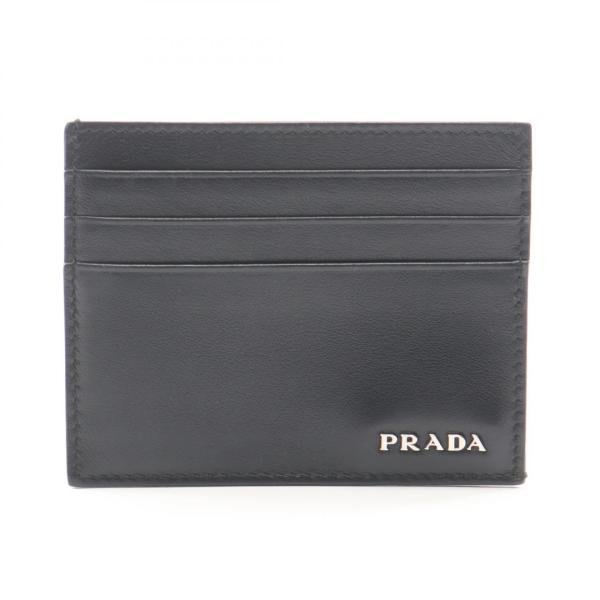PRADA カードケース PRADA（プラダ） カードケース アクセサリー レザー ブラック系 2M1223