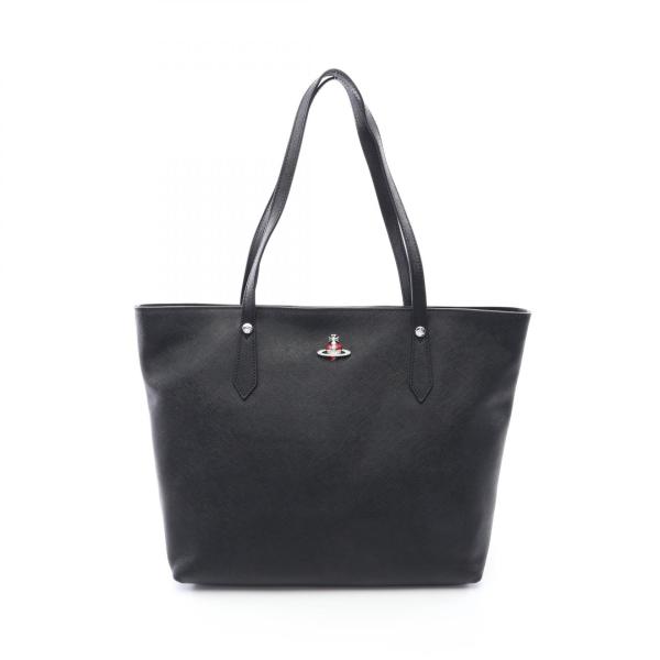 Vivienne Westwood トートバッグ ビッグオーブ レザー 黒 ヴィヴィアンウエストウッド Vivienne Westwood SHOPPER オーブ トート