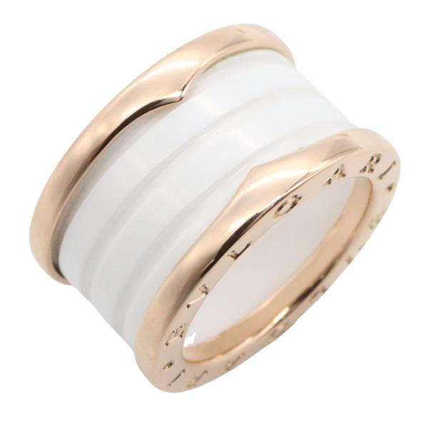 爆買 ブルガリ BVLGARI B-zero1 ビーゼロワン リング 3バンド セラミック リング・指輪 ジュエリー K18PG（ピンクゴールド） ゴールド系