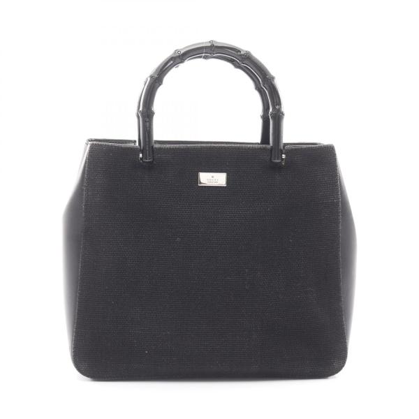 GUCCI グッチ ハンドバッグ バンブー GUCCI（グッチ） バンブー ハンドバッグ バッグ キャンバス ブラック系