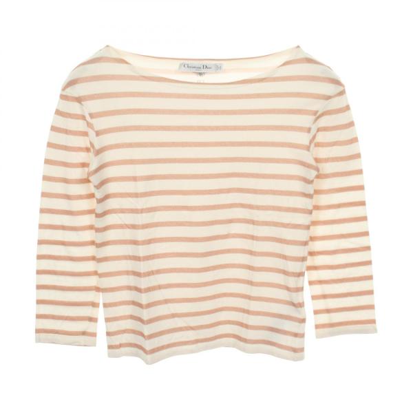長袖 DIOR 389●新品タグ付 トップス　90 ホワイト系 コットン トップス 衣料品 長袖Tシャツ Dior ディオール トップス