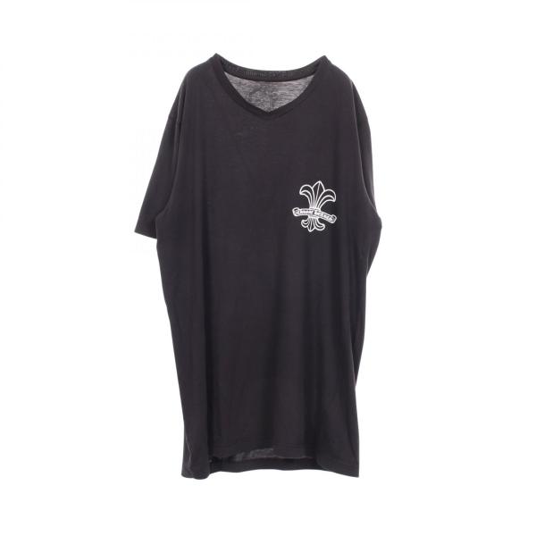 【美品】クロムハーツ BSフレア VネックTシャツ S チャコールグレー 正規品 爆買 クロムハーツ CHROME HEARTS BSフレア Vネック 半袖Tシャツ 衣料