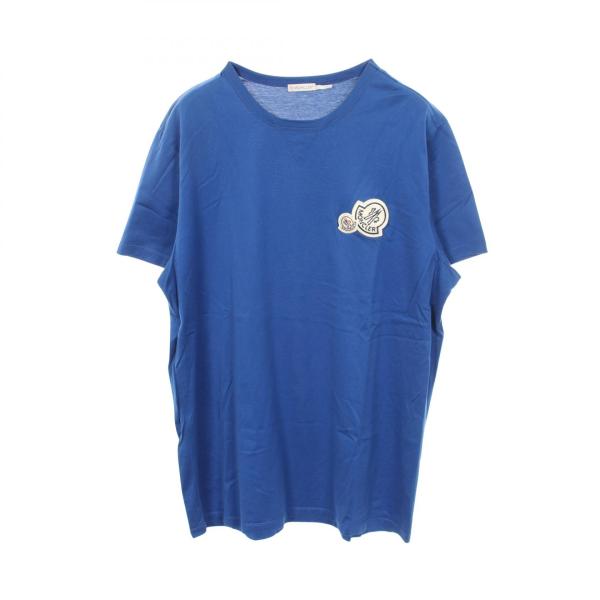 【QR鑑定済み】モンクレール Tシャツ 半袖 ワッペンロゴ 希少カラー MONCLER（モンクレール） ロゴワッペン 半袖Tシャツ 衣料品 トップス