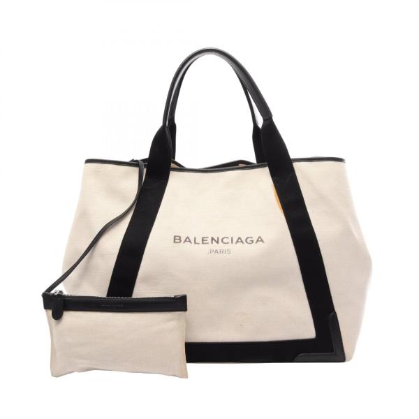 BALENCIAGA（バレンシアガ） BALENCIAGA NAVY CABAS ネイビーカバ M