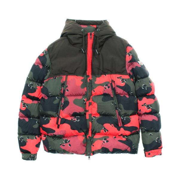 モンクレール MONCLER EYMERIC フード付き ダウンジャケット 衣料品 アウター ナイロン メンズ カーキ系 / レッド系 / ブラック系 E2091419928553991 【中古】 MONCLER（モンクレール） MONCLER EYMERIC フード付き ダウン
