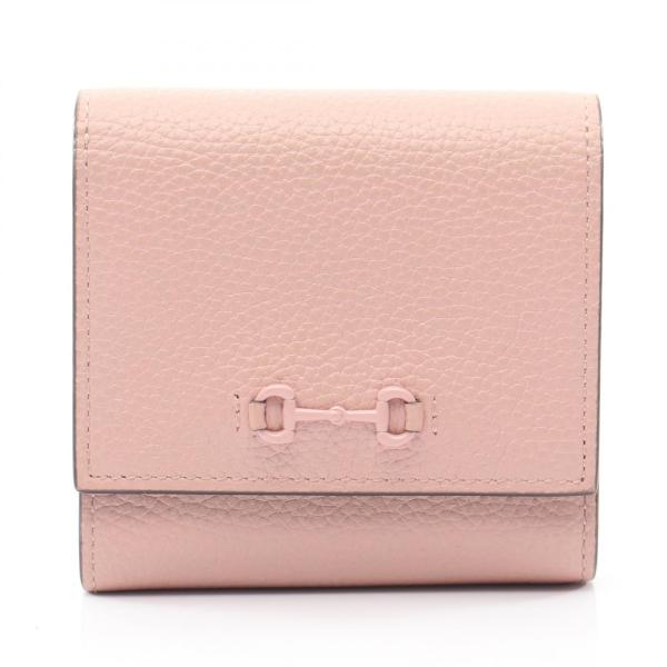 GUCCI グッチ 財布 2つ折り GUCCI（グッチ） ホースビット 二つ折り財布 財布 レザー ピンク系