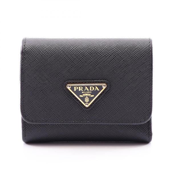 PRADA（プラダ） サフィアーノ トライアングル 三つ折り長財布 財布