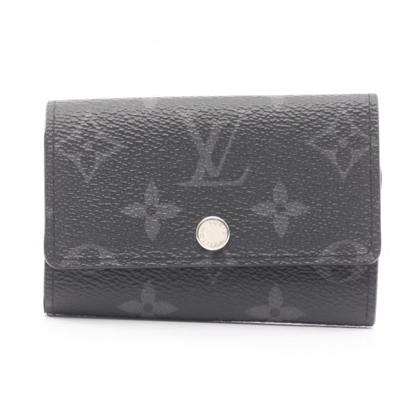 【極美品】ルイヴィトン モノグラム・エクリプス ミュルティクレ6 キーケース 黒 LOUIS VUITTON（ルイ・ヴィトン） ミュルティクレ6 キーケース