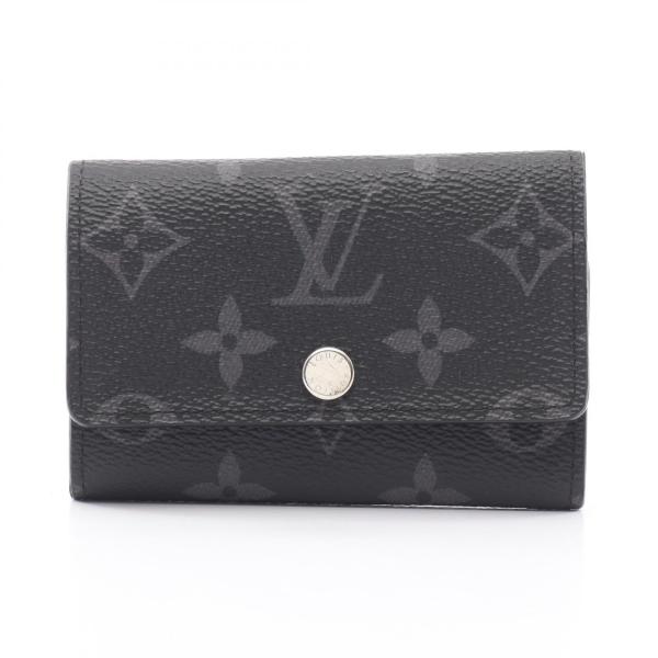 ほぼ新品 ルイヴィトン モノグラム・エクリプス ミュルティクレ6 キーケース 黒 LOUIS VUITTON（ルイ・ヴィトン） ミュルティクレ6 モノグラム
