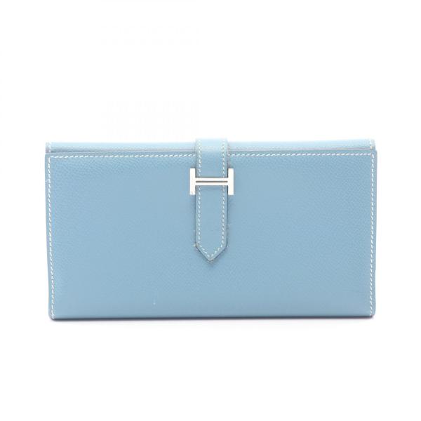 HERMES（エルメス） ベアンデュプリ 二つ折り長財布 財布 レザー