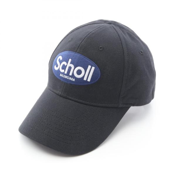 バレンシアガ BALENCIAGA BALENCIAGA × Scholl キャップ 帽子 キャンバス メンズ ブラック系 840108 【中古】 BALENCIAGA（バレンシアガ） BALENCIAGA BALENCIAGA × Scholl キャップ