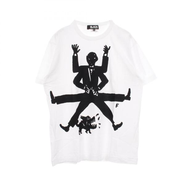 ブラックコムデギャルソン BLACK COMME des GARCONS プリント クルー