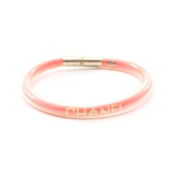 CHANEL ピンク バングル CHANEL（シャネル） スポーツライン ロゴ チューブバングル