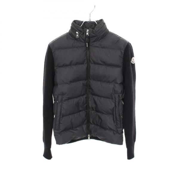 MONCLER グレー ニット ダウンジャケット MONCLER（モンクレール） ニット切替 ダウンジャケット 衣料品