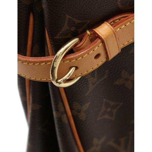 ルイ 中古 ヴィトン Louis Vuitton バティニョール M オリゾンタル モノグラム ショルダーバッグ Pvc レザー レザー 茶 M レディース 中古 Recloヤフーショップ