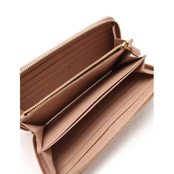 レザー Prada ファッション Recloヤフーショップ ラウンドファスナー長財布 レディース 中古 中古 その他財布 プラダ ピンク