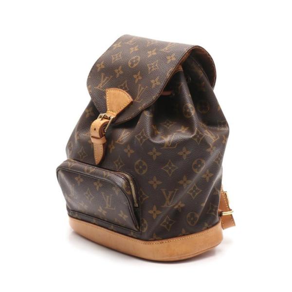 ルイ 茶 ヴィトン 中古 Louis Vuitton モンスリmm モノグラム リュック リュック バックパック Pvc レザー 茶 M レディース 中古 Recloヤフーショップ