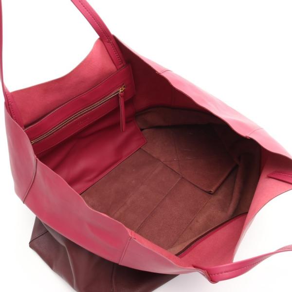 セリーヌ Celine ホリゾンタルカバ ハンドバッグ トートバッグ レザー ボルドー バーガンディ レディース 中古新しい到着 异爱小说