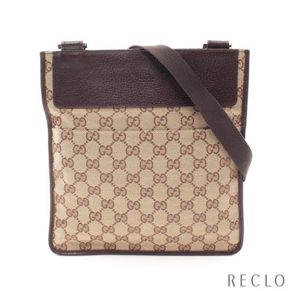グッチ GUCCI GGキャンバス ショルダーバッグ キャンバス レザー グッチ GUCCI GGキャンバス ショルダーバッグ キャンバス レザー