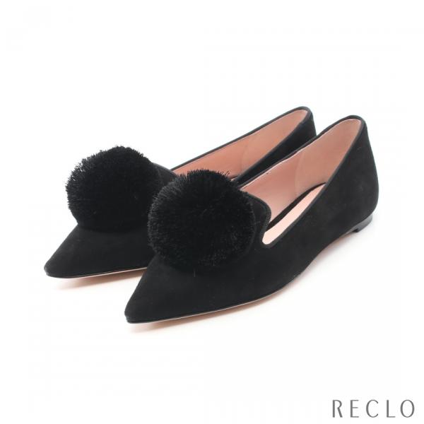 【未使用品】kate spade new york リボン　フラットシューズ kate spade NEW YORK ケイトスペード Amour Pom Flat ポイン