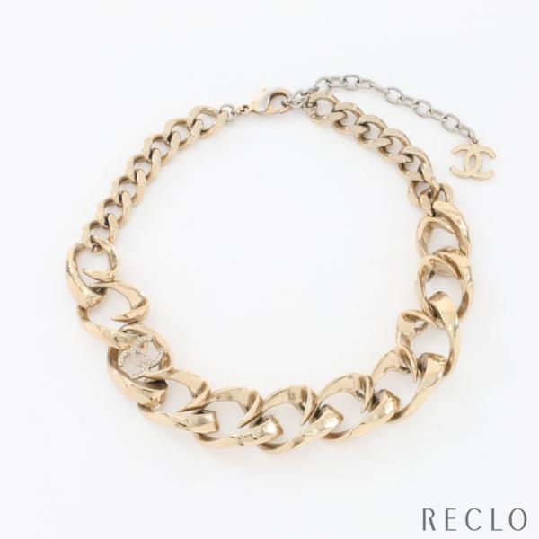 CHANEL シャネル ココマーク チョーカー GP ラインストーン