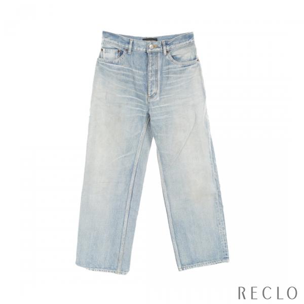 BALENCIAGA（バレンシアガ） デニムパンツ コットン インディゴブルー