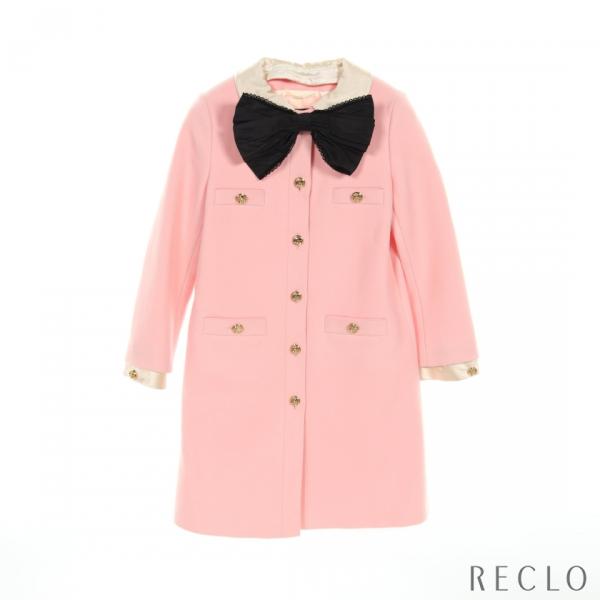 GUCCI（グッチ） GUCCI WOOL REMOVABLE BOW CUFFS COLLAR COAT コート