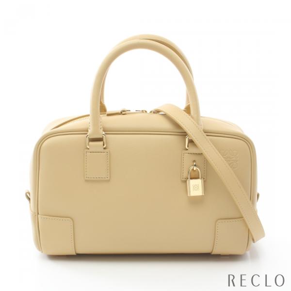 LOEWE ロエベ アマソナ23 ハンドバッグ レザー ベージュ 2WAY
