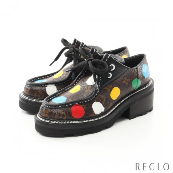 LOUIS VUITTON ルイヴィトン × 草間彌生 ローファー PVC レザー  